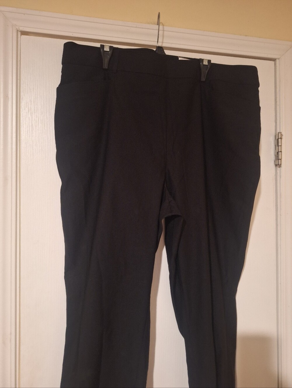 NWT Womens Black Stretch Dress Pants - Classic Straight Fit 22W